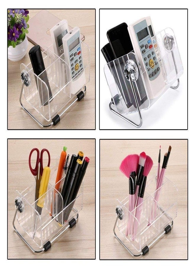 Inditradition AC TV Remote Organizer Holder Stand (Acrylic, 6-Shelf) | Multipurpose & Stylish Display Stand (Adjustable, Transparent) - Image 4